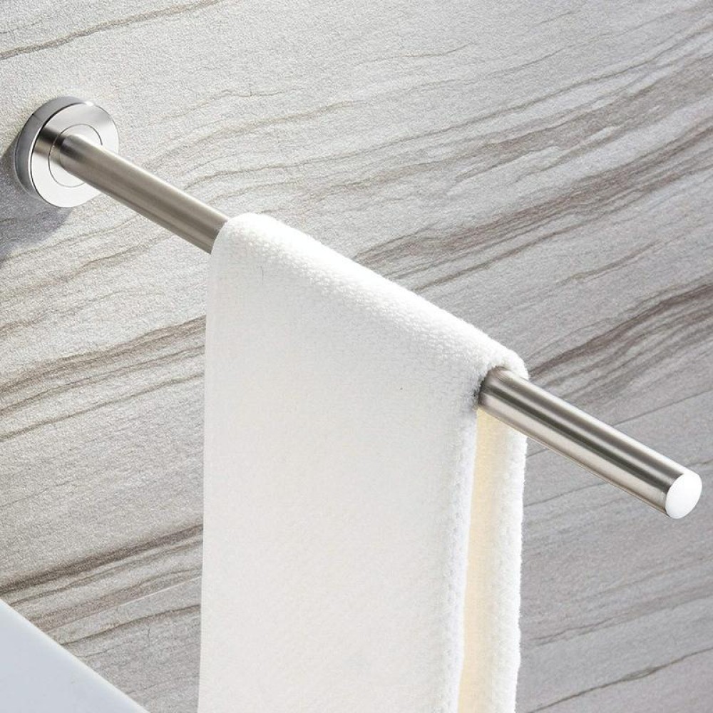 304 Stainless Steel With Grooved Bathroom Pendant Bathroom Shelf,Style: Vertical Single Rod