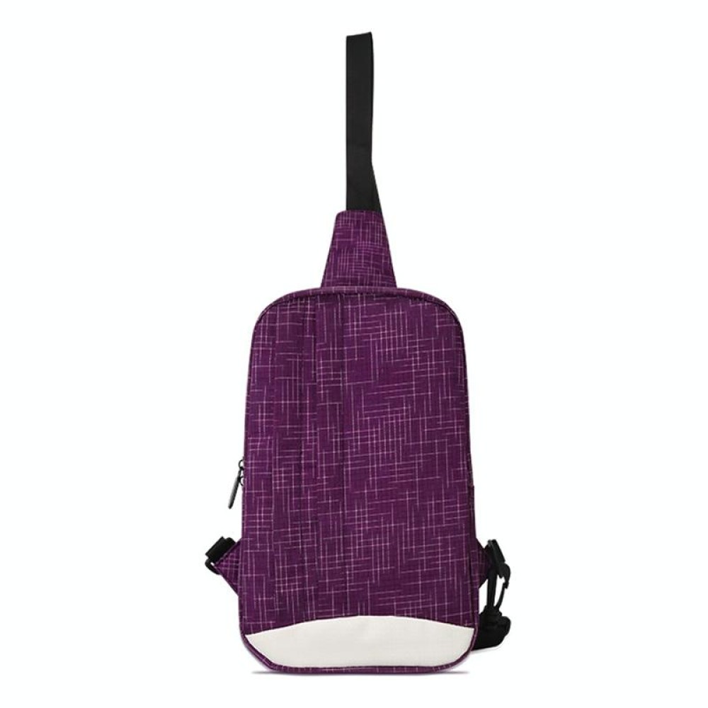 Waterproof Shoulder Messenger Bag Outdoor Chest Bag(Purple)