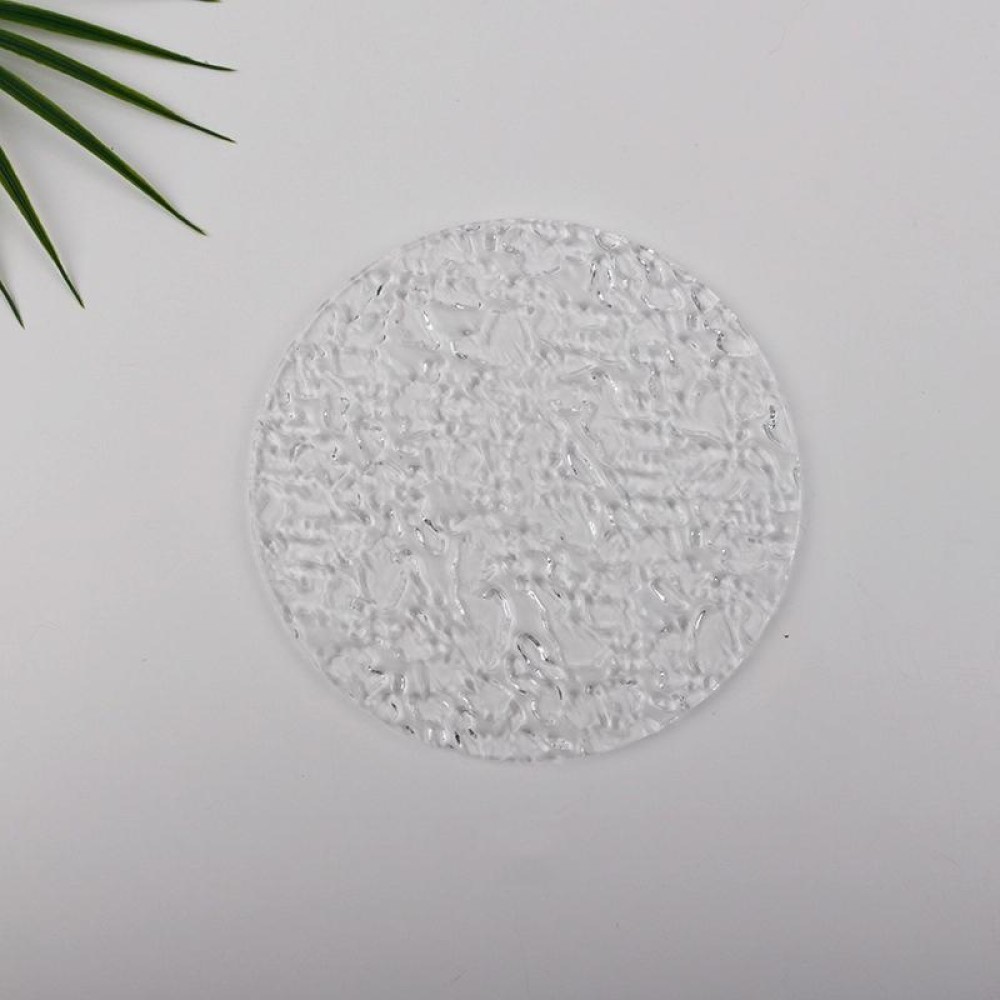 Round Diameter 15cm Acrylic Texture Background Board Photo Props Decorative Geometric Ornaments(Water Ripple)