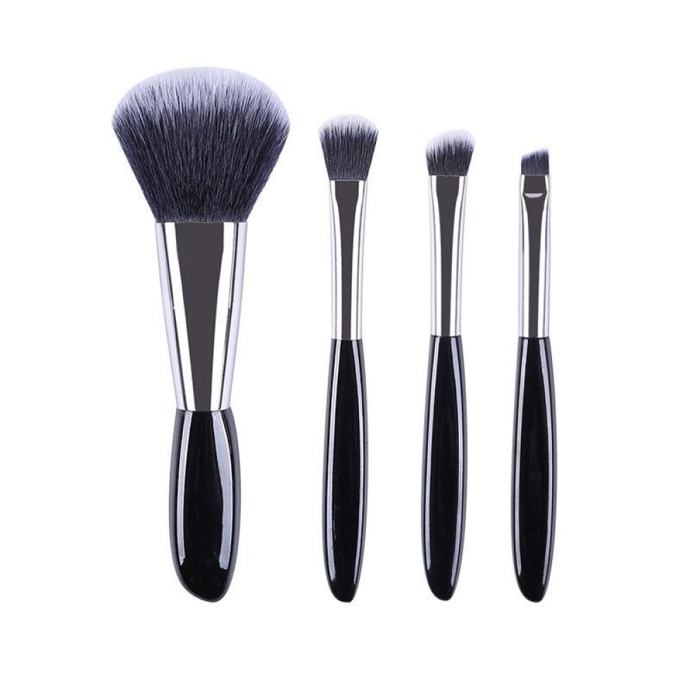 4 In 1 Black Pebbles Makeup Brush Set Eyeshadow Brush Foundation Brush Portable Makeup Brush,Style: Bare Brush
