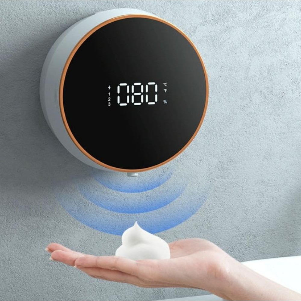 W1 Wall-Mounted Smart Infrared Sensor USB Charging Foam Soap Dispenser(White)