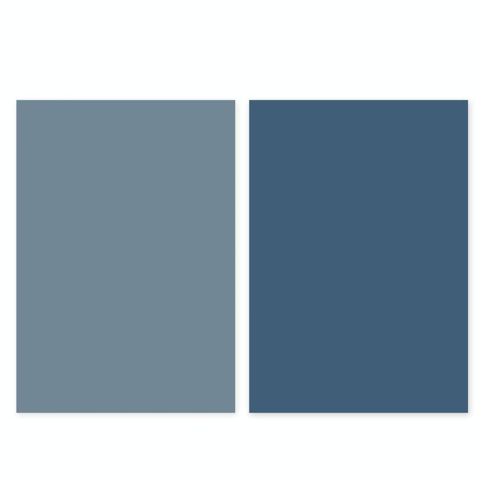 Double-Sided Photo Background Paper Thickening Morandi Series Shoot Props(Blue Series (Light+Dark))