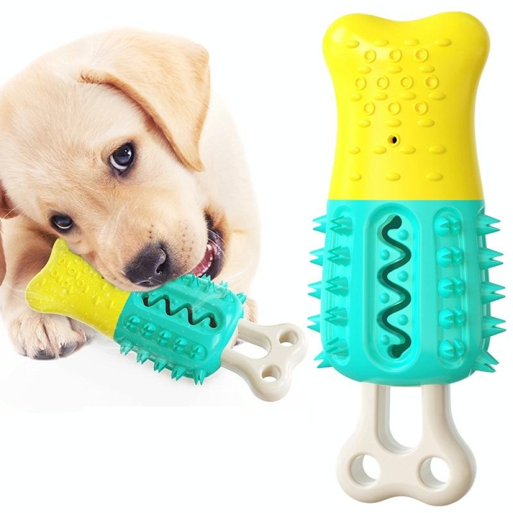 Dog Molars Teeth Stick Chewing Dog Toothbrush To Cool Down Popsicle Toy(Lake Blue)