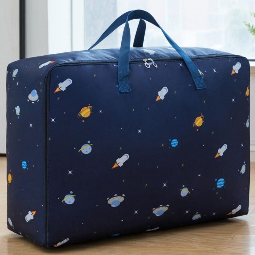 Oxford Cloth Quilt Moisture-Proof & Waterproof Storage Bag Zipper Portable Moving Luggage Bag, Specification: 55x33x20cm(Tibetan Rocket)