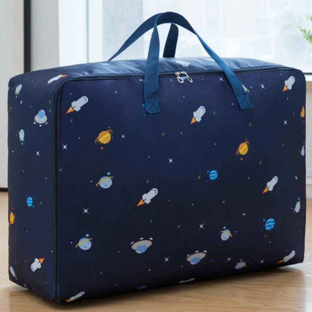 Oxford Cloth Quilt Moisture-Proof & Waterproof Storage Bag Zipper Portable Moving Luggage Bag, Specification: 58x38x22cm(Tibetan Rocket)