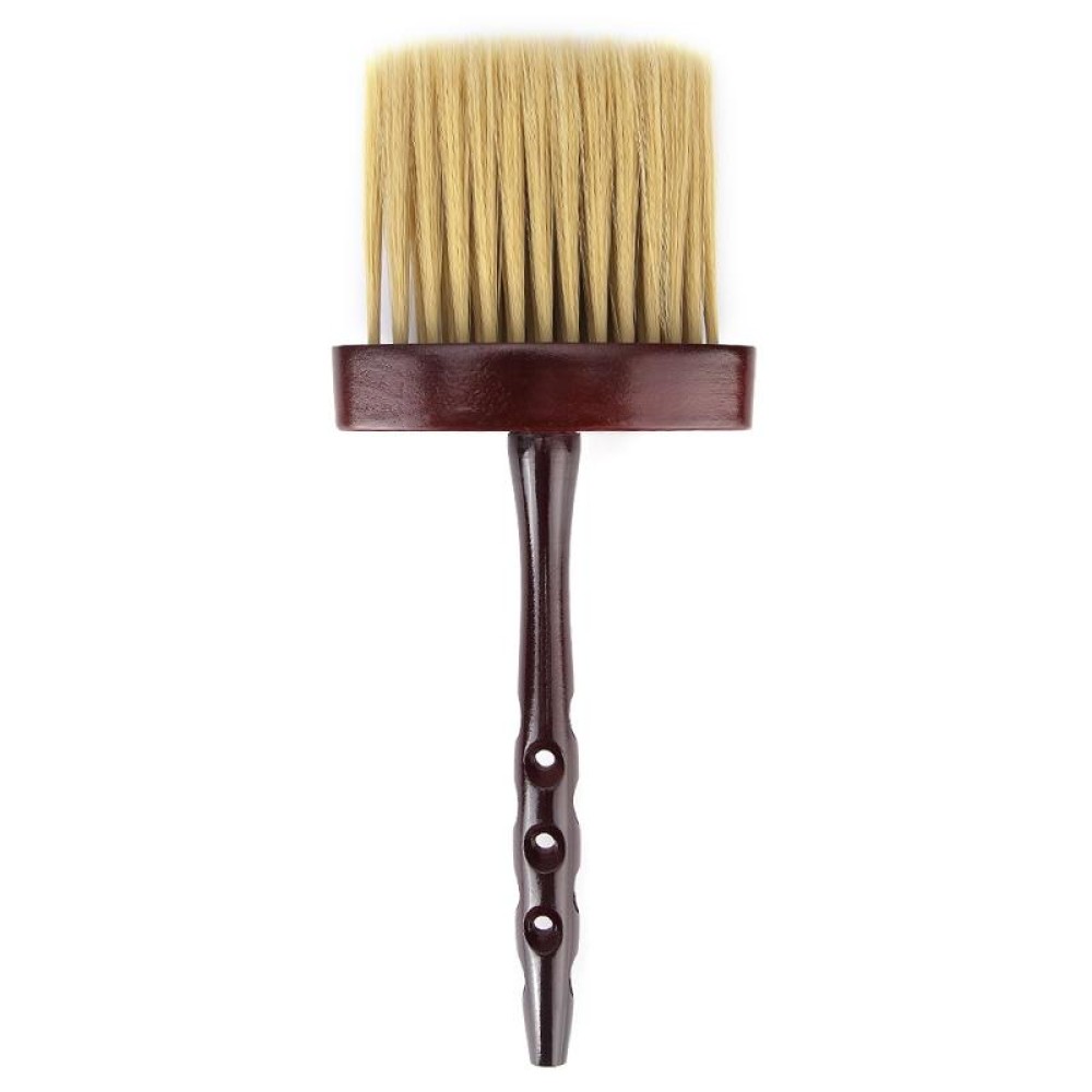 P6036 Long Handle Sweeping Hair Brush Hair Salon Haircut Cleaning Neck Sweeping Brush Household Cleaning Brush(Coffee)