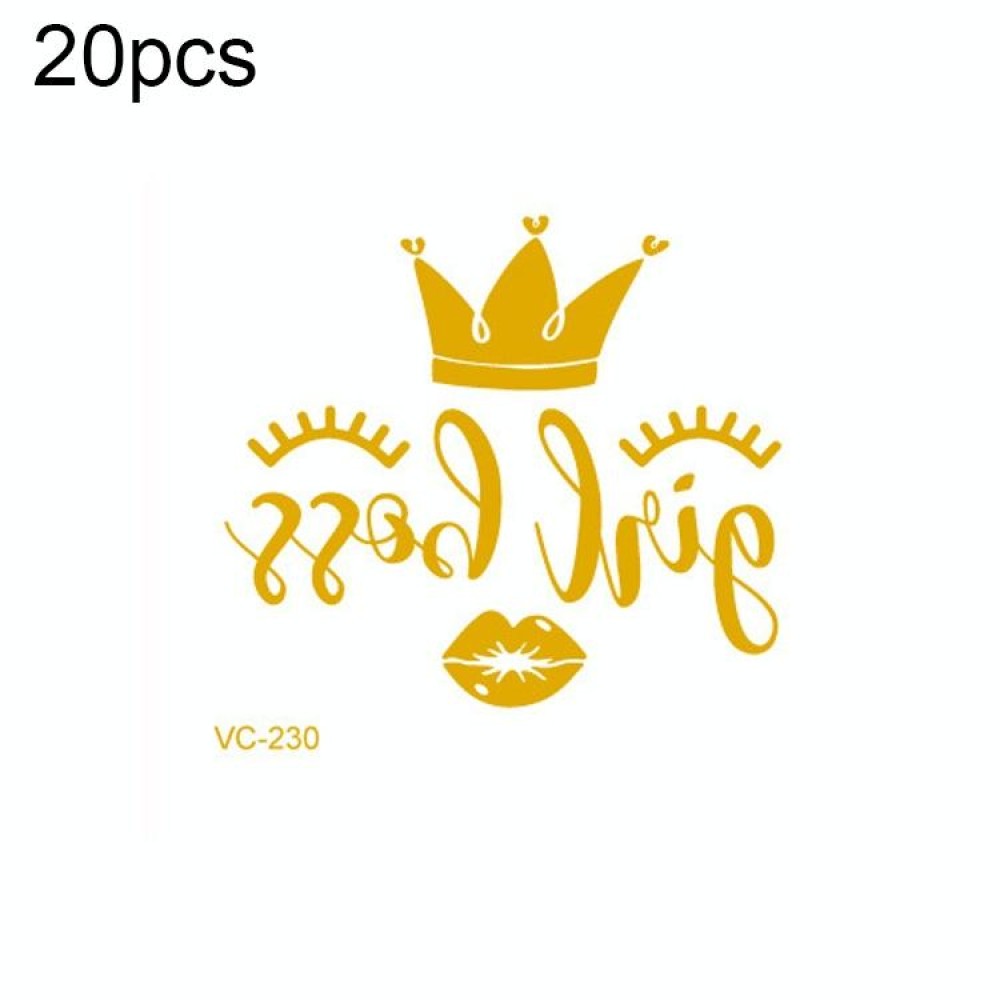 20 PCS Waterproof Bachelor Party Hot Stamping Wedding Bridal Tattoo Stickers(VC-230)