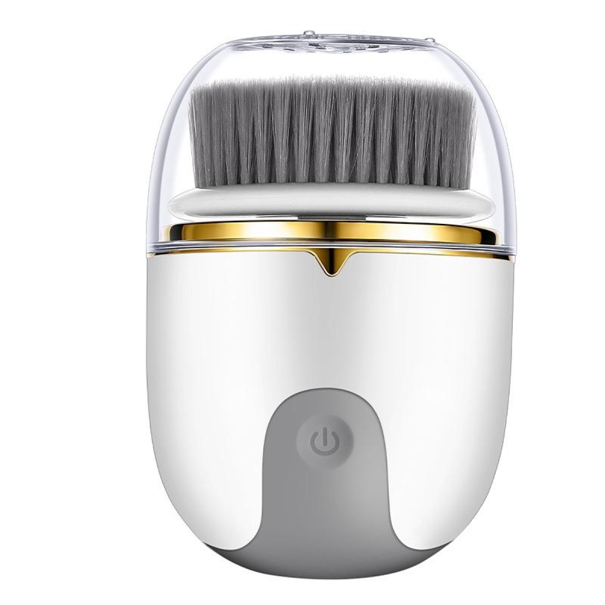 Electric Waterproof Cleansing Instrument Multi-Function Charging Beauty Instrument(Cold Metal White)