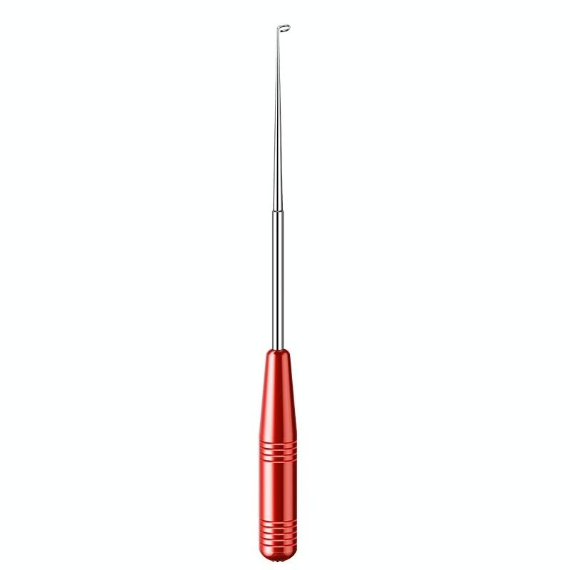 Blind Stabbing Device Multifunctional Stainless Steel Fish Mouth Deep Throat Detacher(Metal Red)