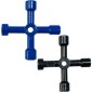 Elevator Water Meter Valve Cross Key Inner Triangle Wrench, Style: A Blue