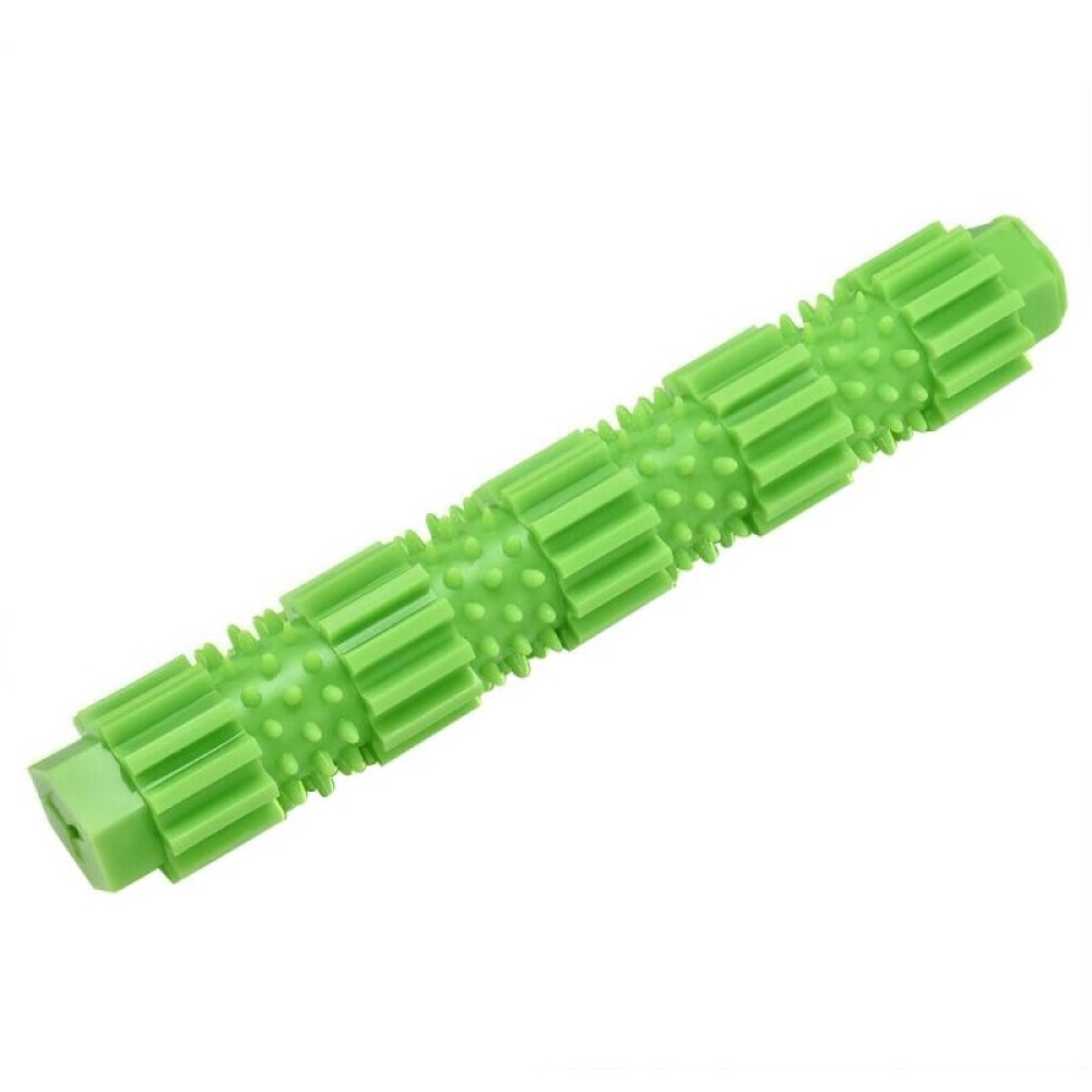PT025 Dog Mask Tooth Rod TPR Dog Toothbrush(Small Green)