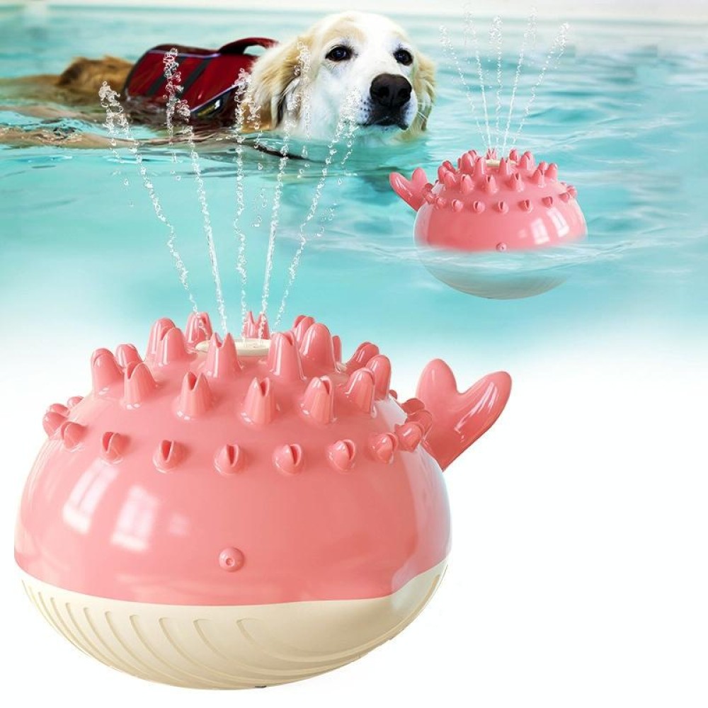 Electric Water Floating Swimming Pet Bath Spray Toys(pink)