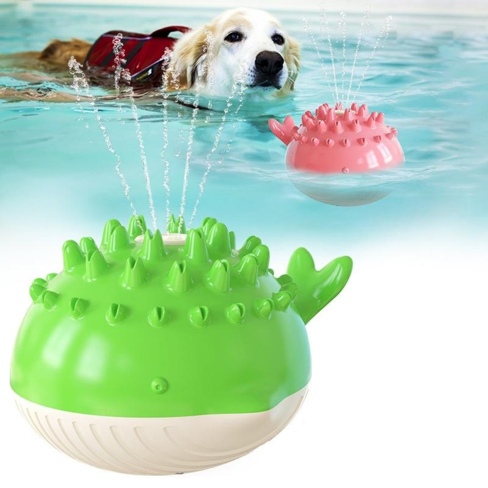 Electric Water Floating Swimming Pet Bath Spray Toys(green)