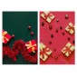 3D Stereo Double-Sided Photography Background Paper(Christmas Red)