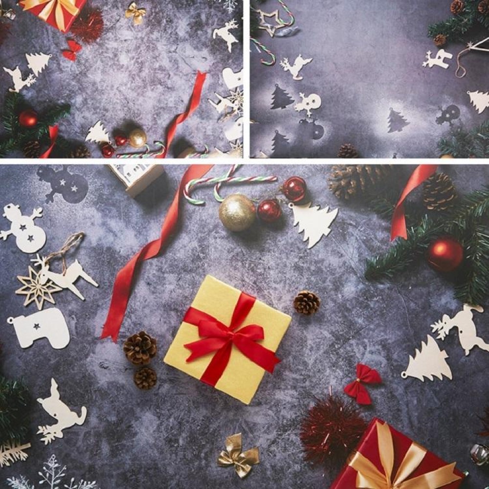 3D Stereo Double-Sided Photography Background Paper(Christmas Gray)