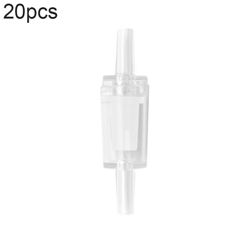 20 PCS Fish Tank Oxygen Pump Trachea Check Valve, Specification: 4mm (White)