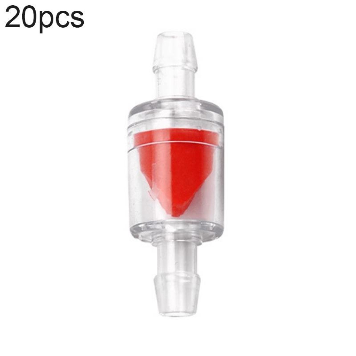20 PCS Fish Tank Oxygen Pump Trachea Check Valve, Specification: 8mm (Red)
