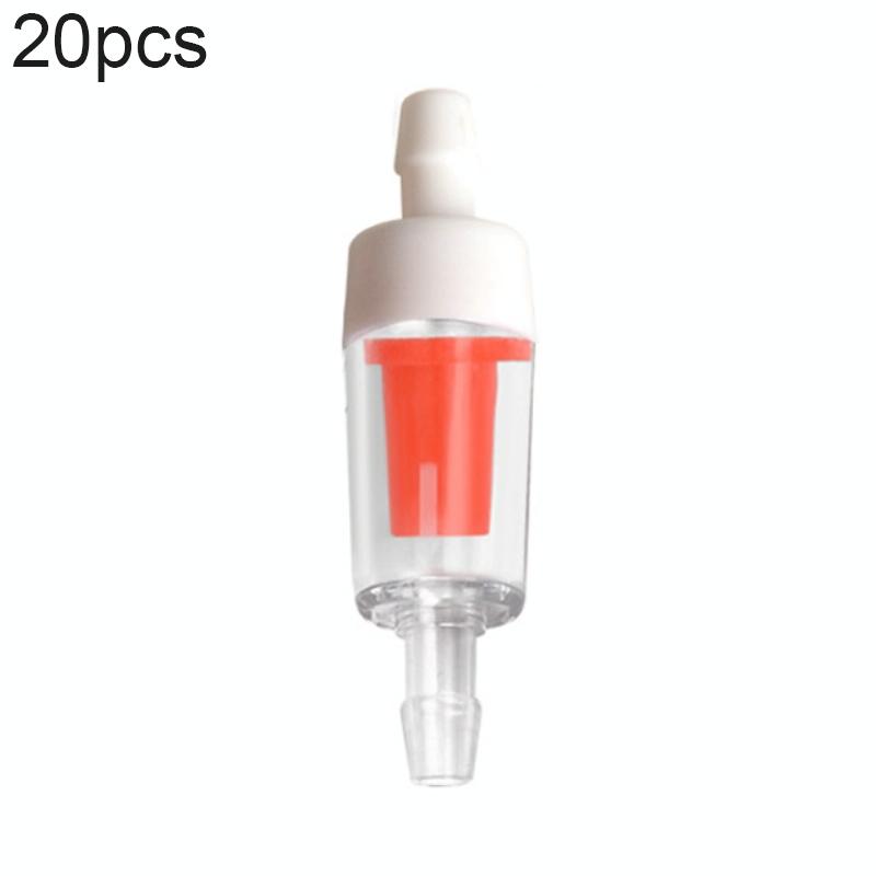 20 PCS Fish Tank Oxygen Pump Trachea Check Valve, Specification: 4mm (White Red)