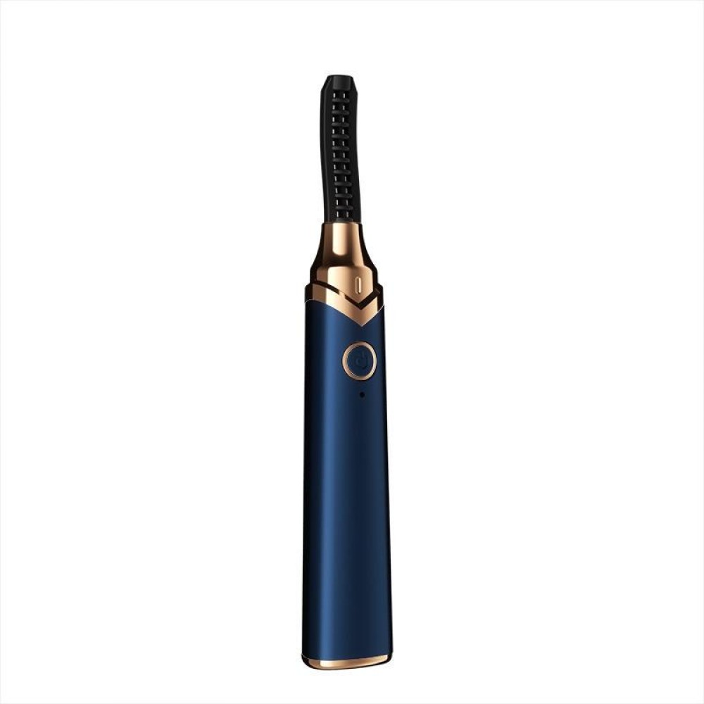 USB Rechargeable Eyelash Curler Eyelash Heating Styling Device(Blue)