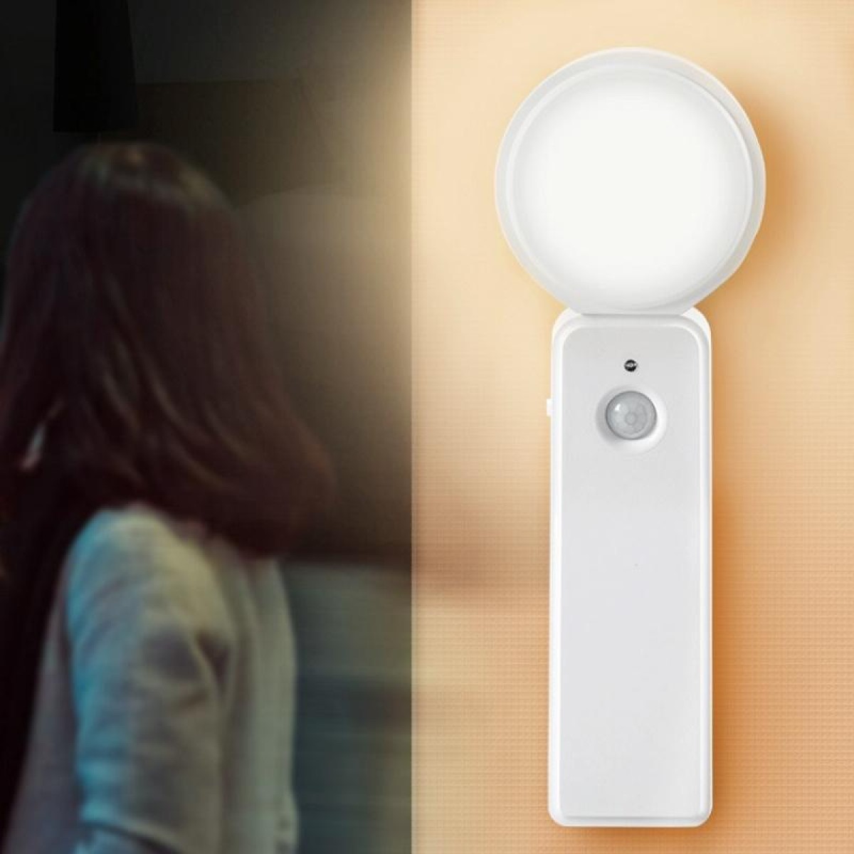 1.2W LED Intelligent Human Body Induction USB Charging Night Light, Light color: Sensor White Light