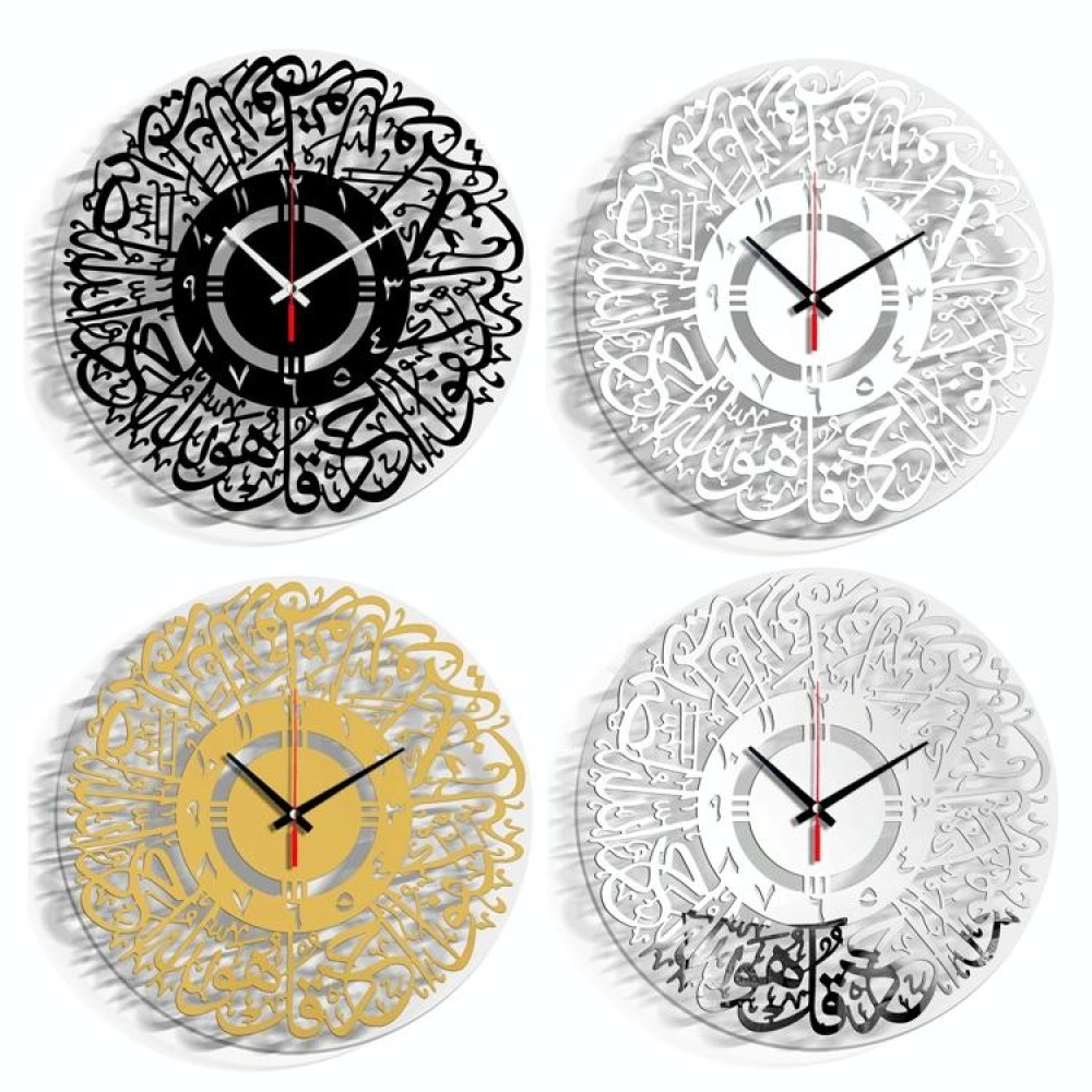 TM027 Home Decoration Acrylic Wall Clock(Indian Gold)