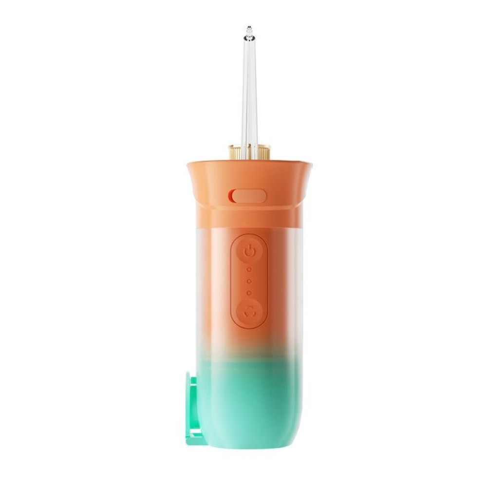 S57 Household Portable Electric Tooth Flusher(Orange with 4 Nozzles)