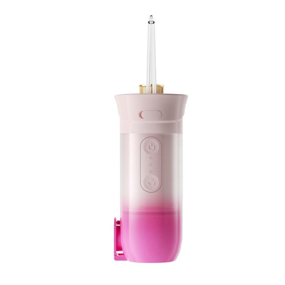 S57 Household Portable Electric Tooth Flusher(Pink with 4 Nozzles)