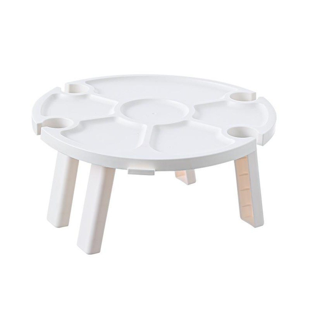 Outdoor Picnic Portable Folding Wine Table(White)