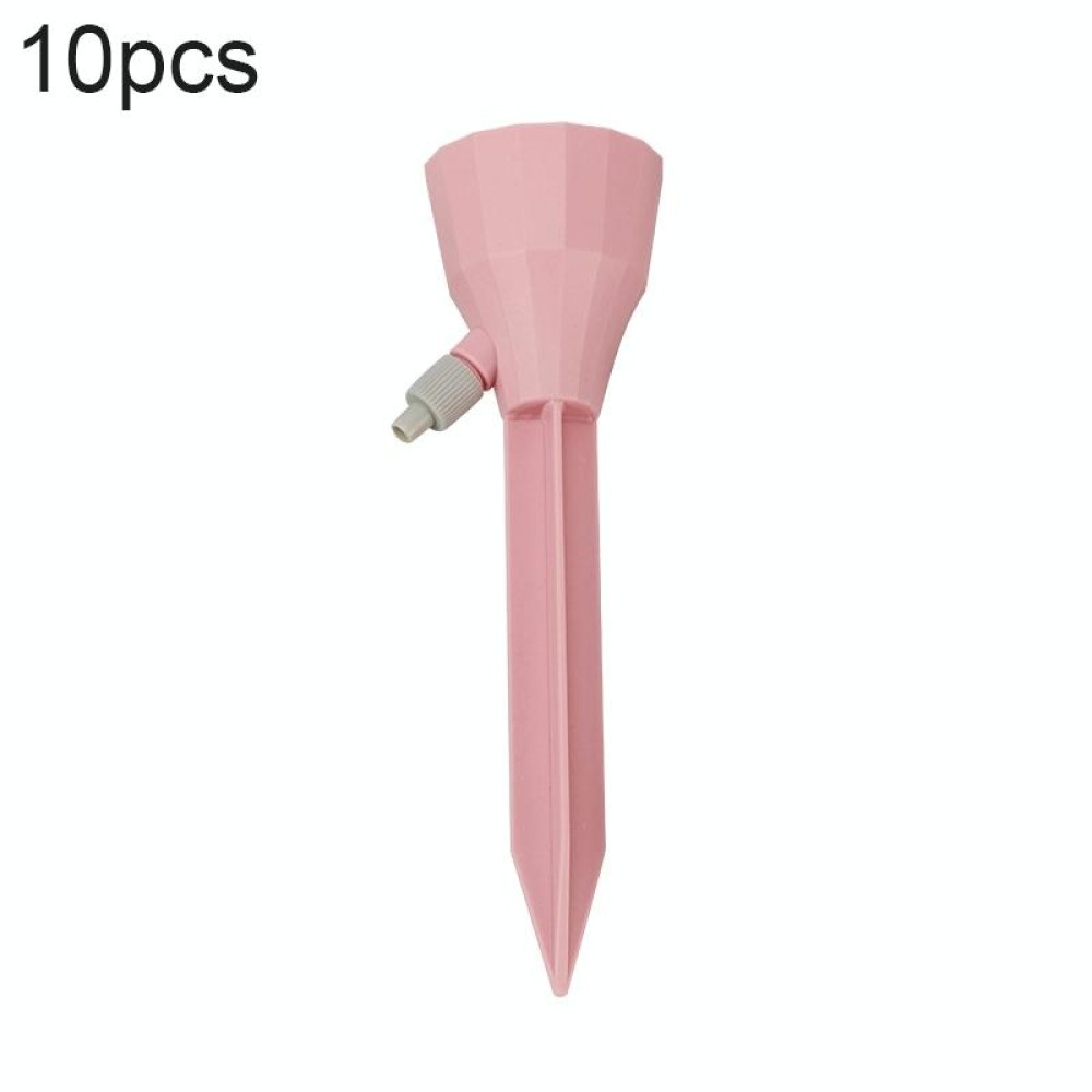10pcs Household Potted Plant Drip Irrigation Adjustable Automatic Watering Device(Pink)