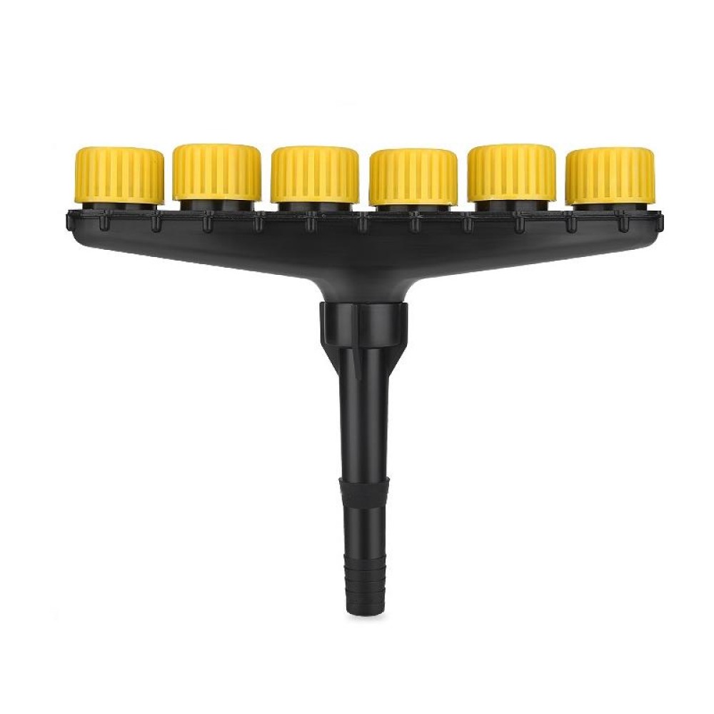 DKSSQ Gardening Watering Sprinkler Nozzle, Specification: 6 Head With 1 inch/1.2 inch Interface