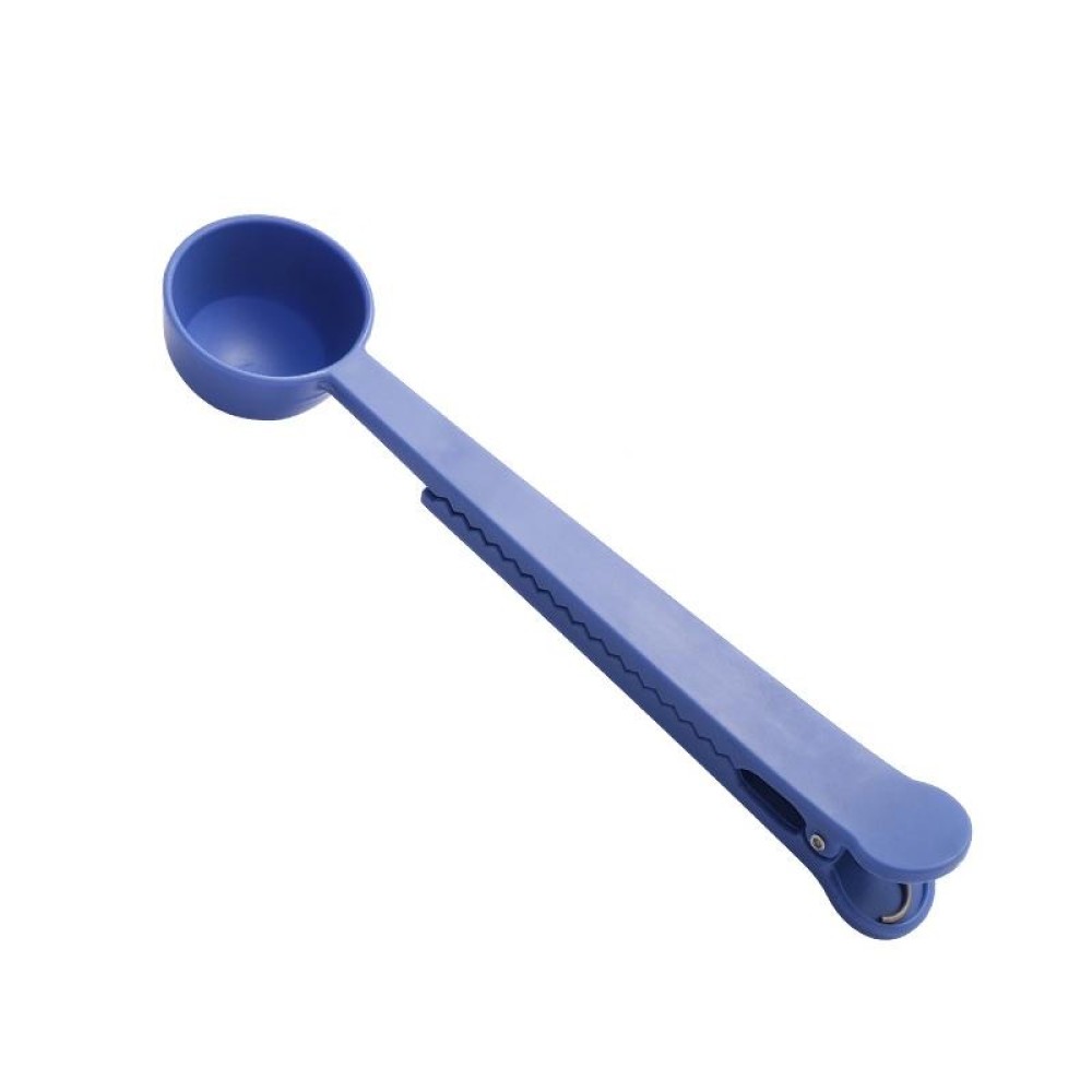10 PCS Kitchen Plastic Multifunctional Measuring Spoon Sealing Clip(Blue)