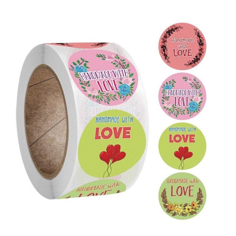 Round Kraft Paper Thank You Sticker Party Gift Tag(A-162)