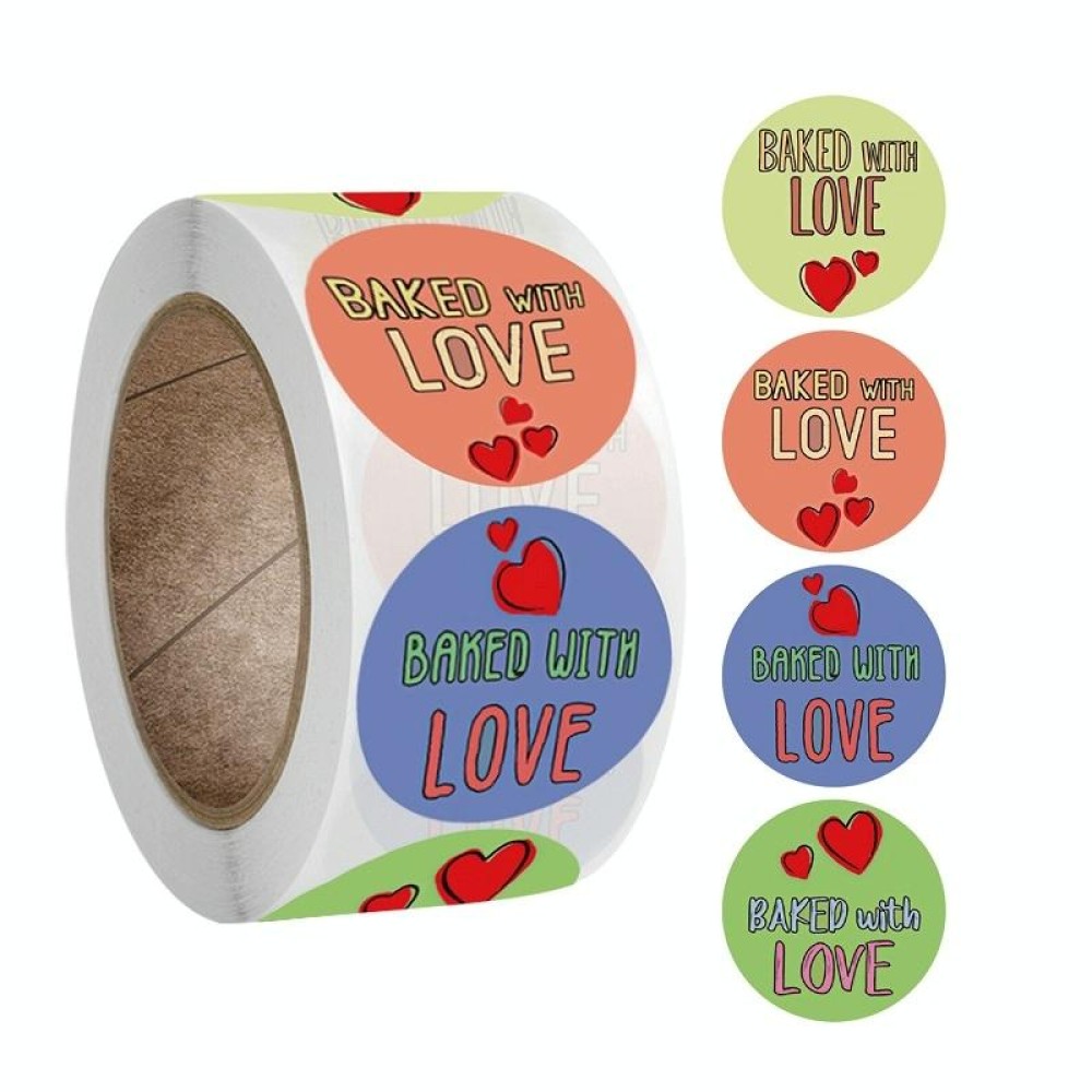 Round Kraft Paper Thank You Sticker Party Gift Tag(A-163)