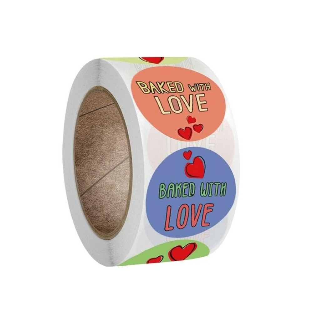 Round Kraft Paper Thank You Sticker Party Gift Tag(A-163)
