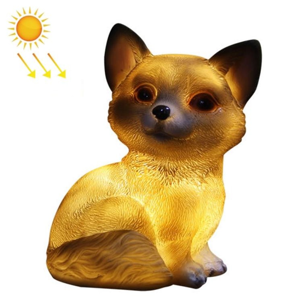 HSR001 Outdoor Solar Animal Resin Lawn Light(Puppy)