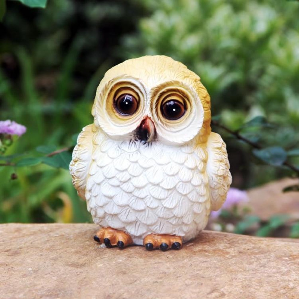 HSR001 Outdoor Solar Animal Resin Lawn Light(Little Owl)