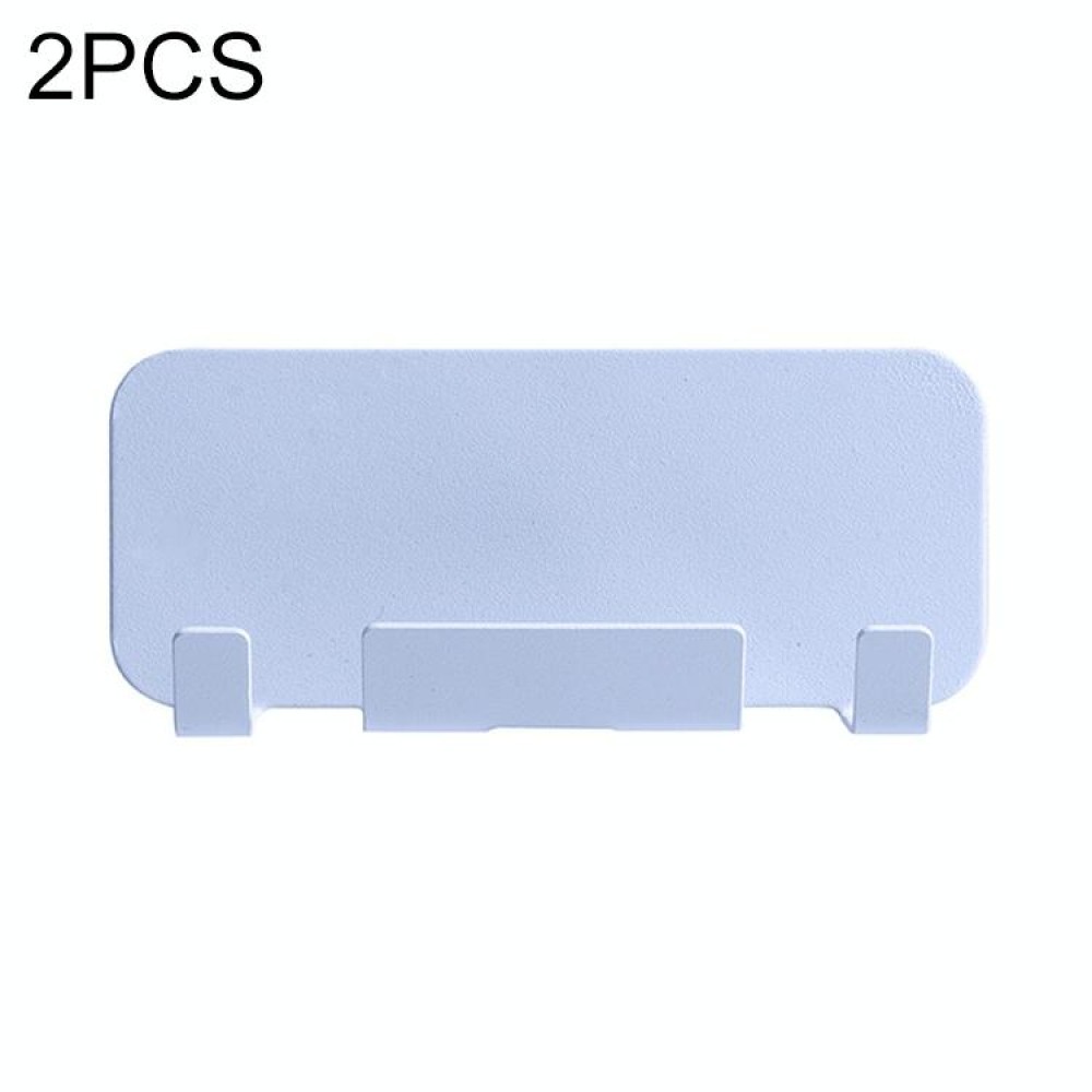 2 PCS  Punch-Free Wall-Mounted Rack Mobile Phone Charging Holder(Blue)