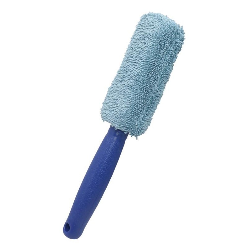 Fiber Long Shank Tire Brush(Blue)