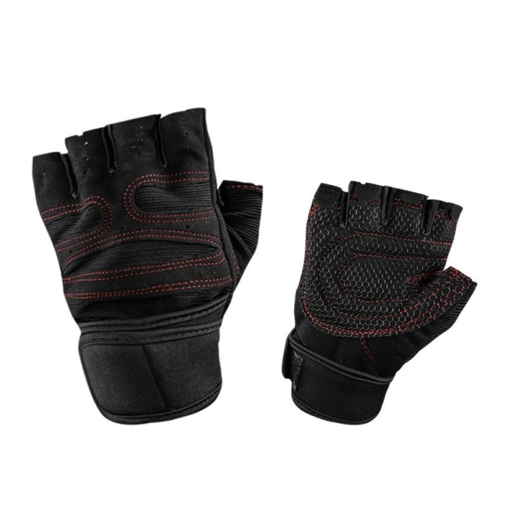 ST-2120 Gym Exercise Equipment Anti-Slip Gloves, Size: S(Black)