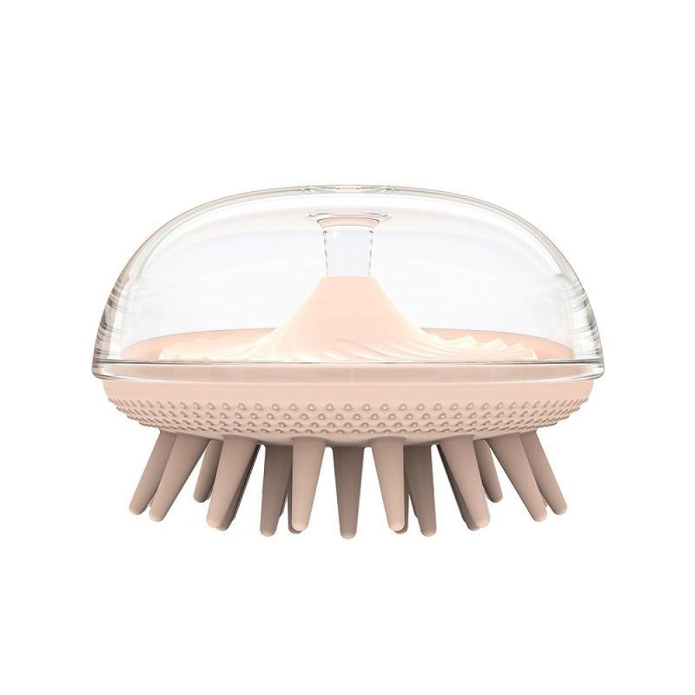 Silicone Head Massage Shampoo Brush(Pink)