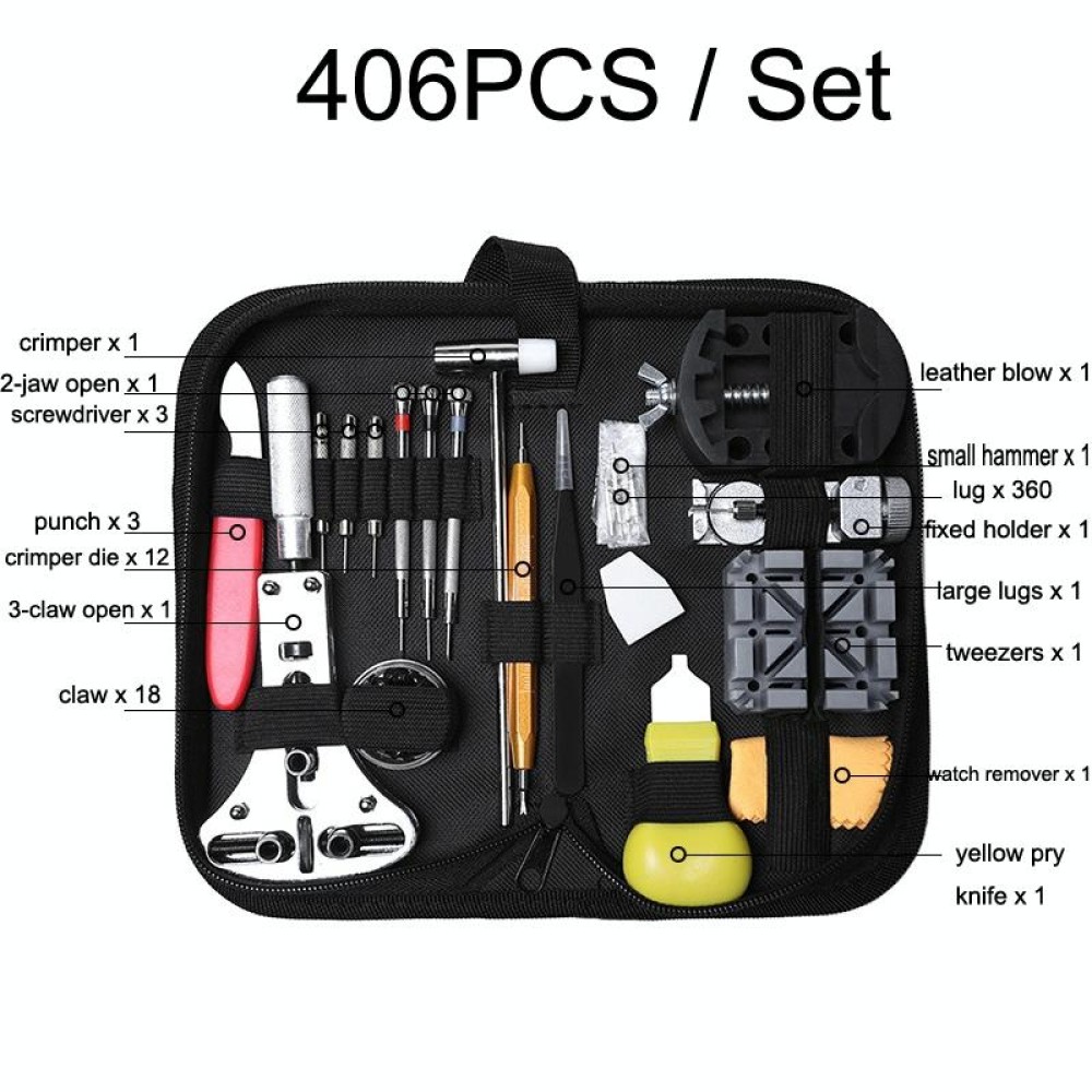 406 PCS / Set Watch Repair And Disassembly Tool Set