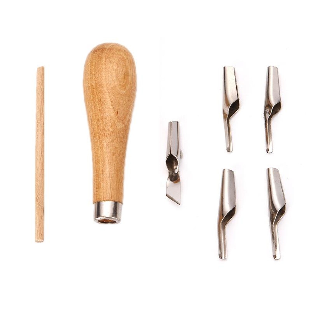 3 Sets DIY Soft Clay Clay Sculpting Shaped Carving Knife, Specification: 7 PCS/Set(Wood Color)