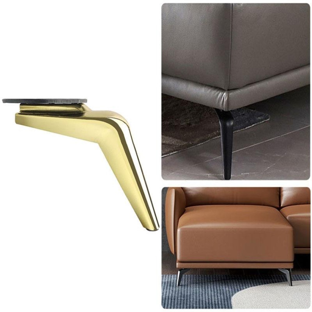 S699 Sickle Metal Furniture Support Leg, Height: 18cm(Titanium)
