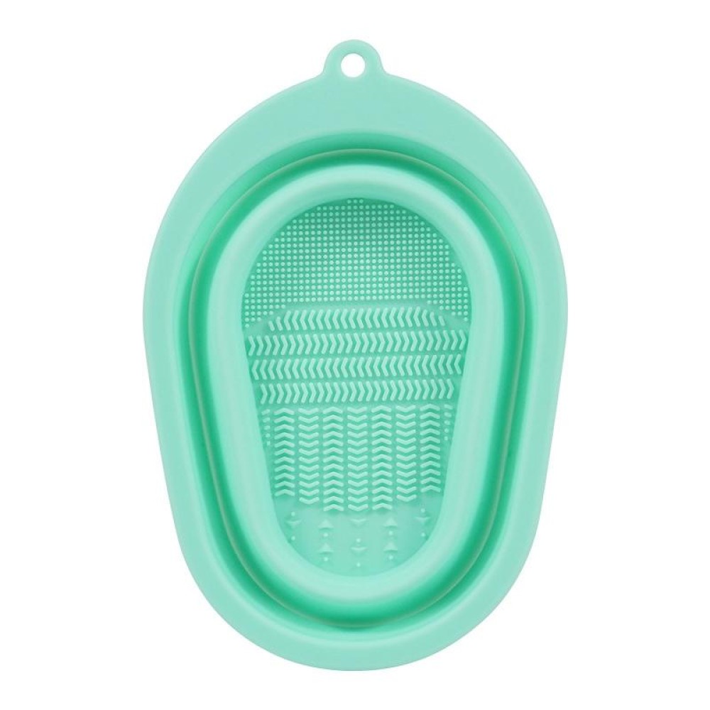 Silicone Makeup Brush Puff Cleaning Pad(Green)