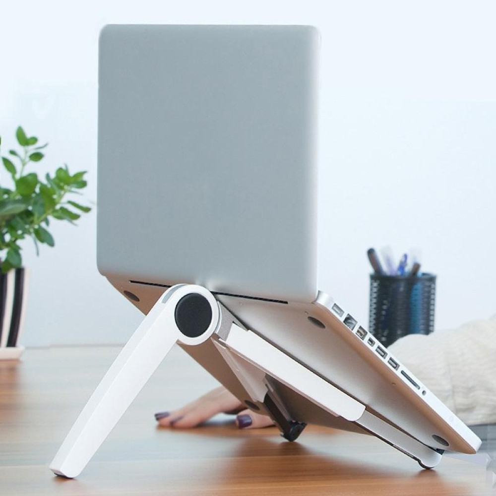 UP-1S Foldable Laptop Stand Mobile Phone Tablet Desktop Stand(White)