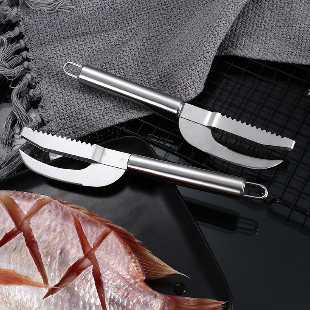 4 PCS Stainless Steel Scraper Fish Maw Knife Gill Planer, Specification: 430 Hot Treatment