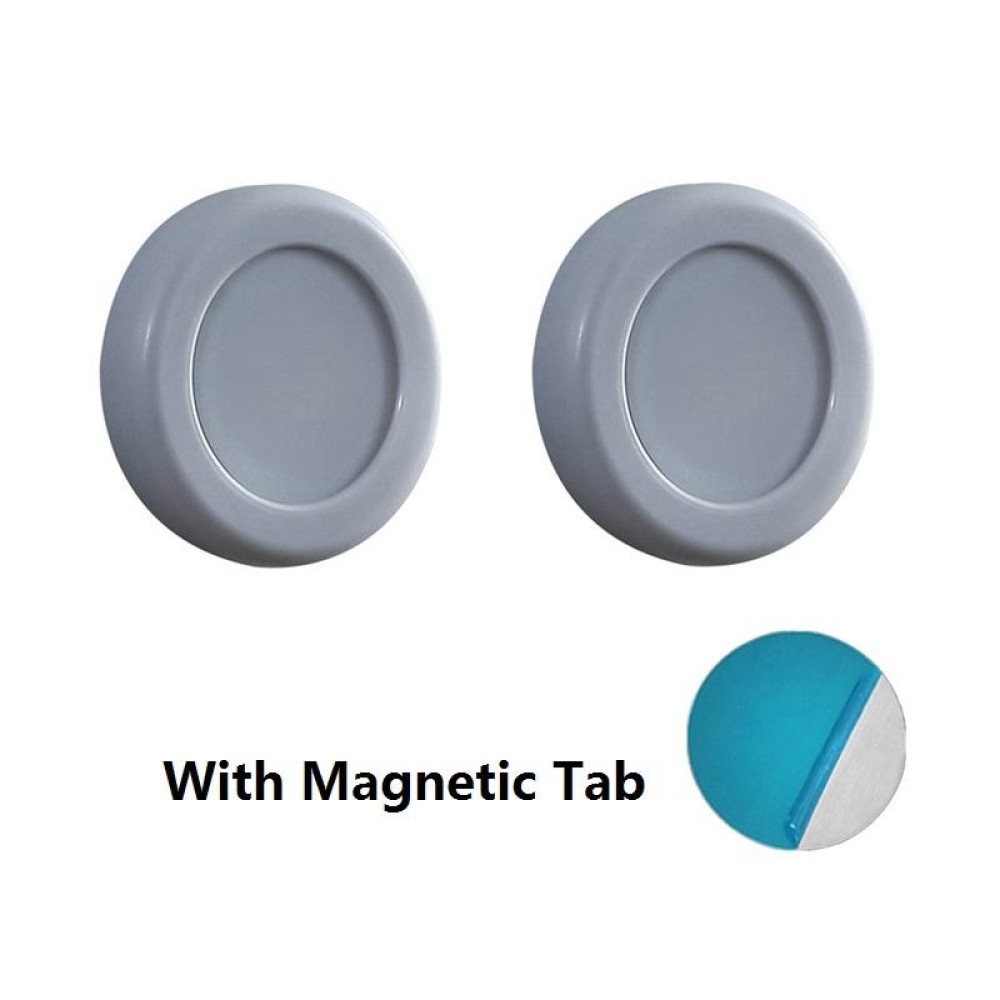 2 Sets Round Magnetic Absorption Hook with Magnet(Grey)