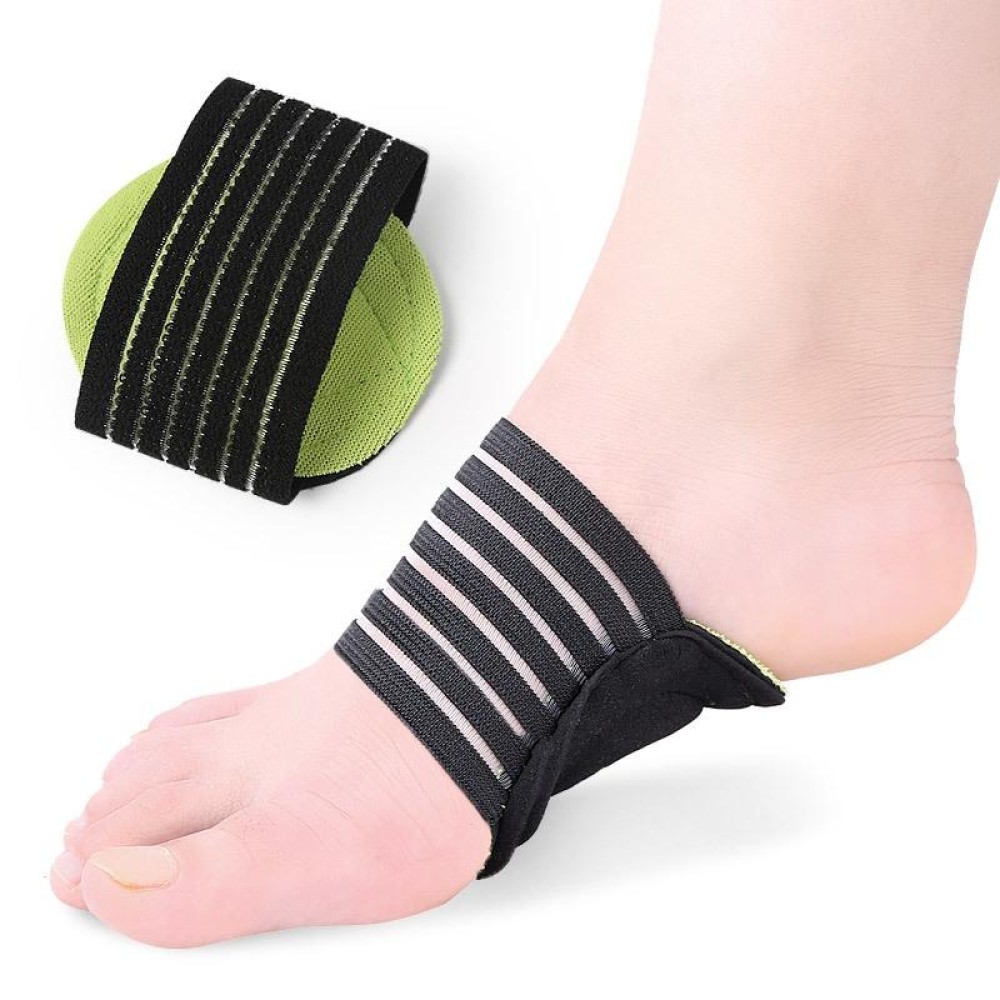 Thin Foot Pad Flat Foot Bow Insole(Green Black)