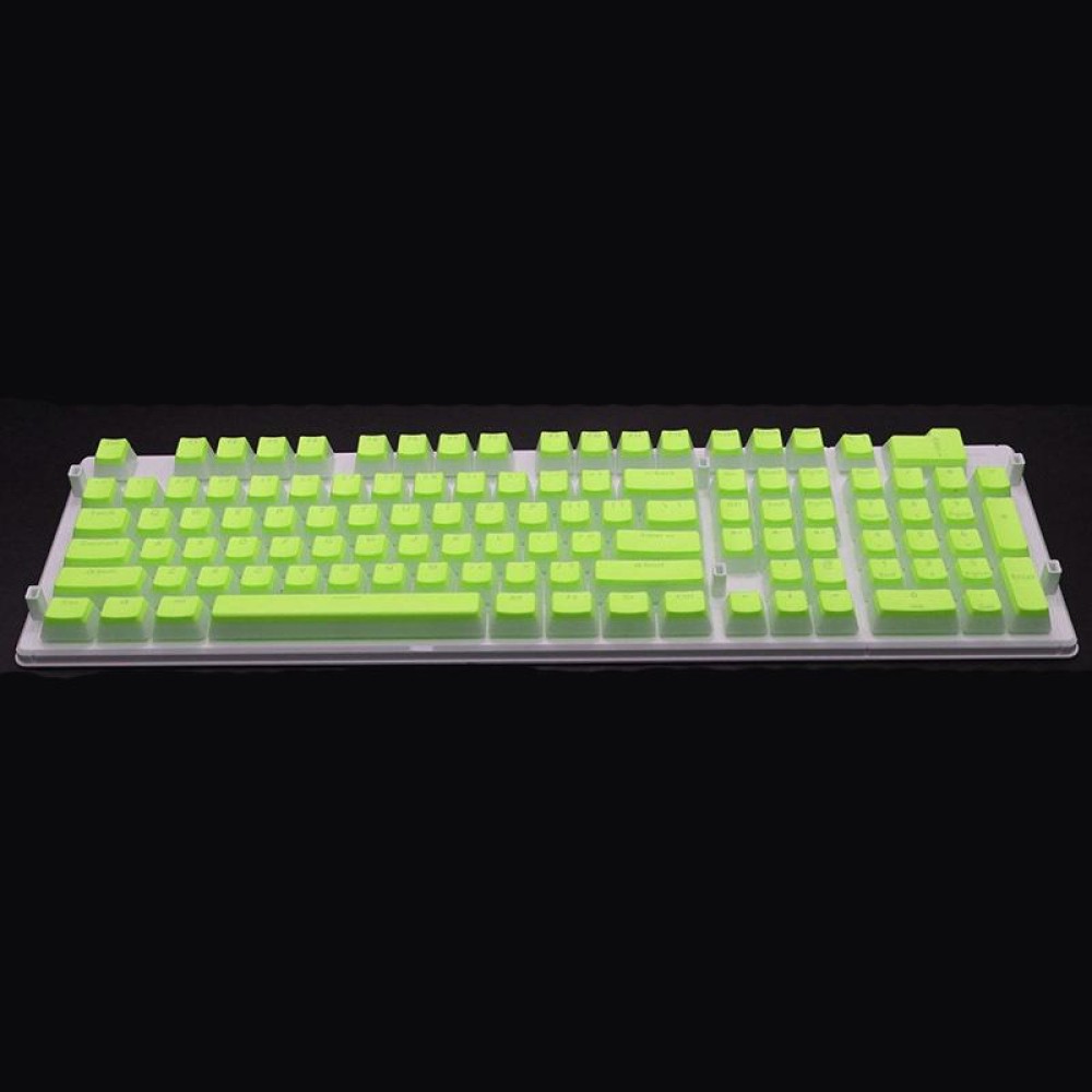 Pudding Double-layer Two-color 108-key Mechanical Translucent Keycap(Apple Green)