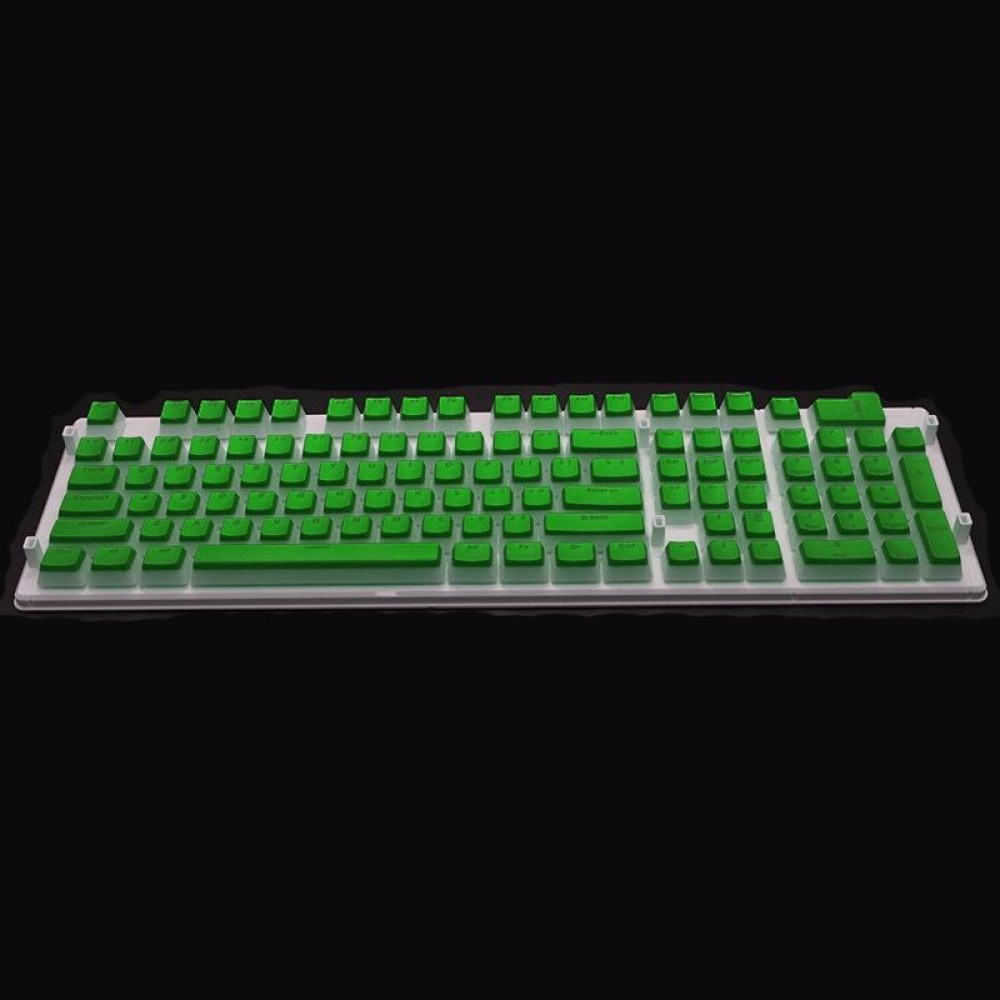 Pudding Double-layer Two-color 108-key Mechanical Translucent Keycap(Cheese Green)